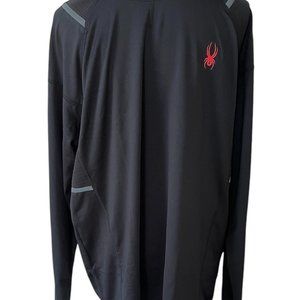 Men's Full Sleeve Tee, Spyder, L, Black, NWT